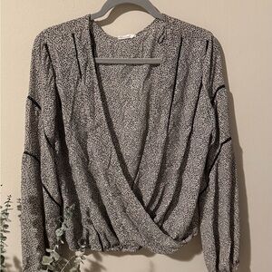 Sienna Sky Black and White Patterned Top
